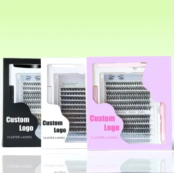 Home Lash Extension Kit: Wholesale Cluster Lashes, Sealer, Bond, and Remover for Private Label C/D Curl Eyelashes