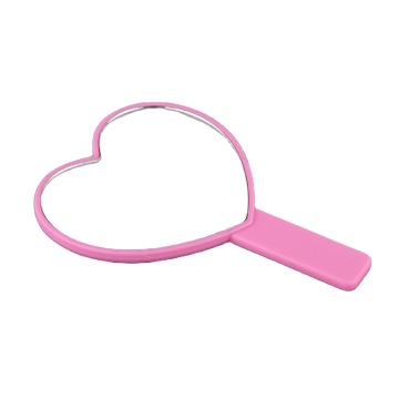 Love-shaped Travel Makeup Mirror for Women and Girls
