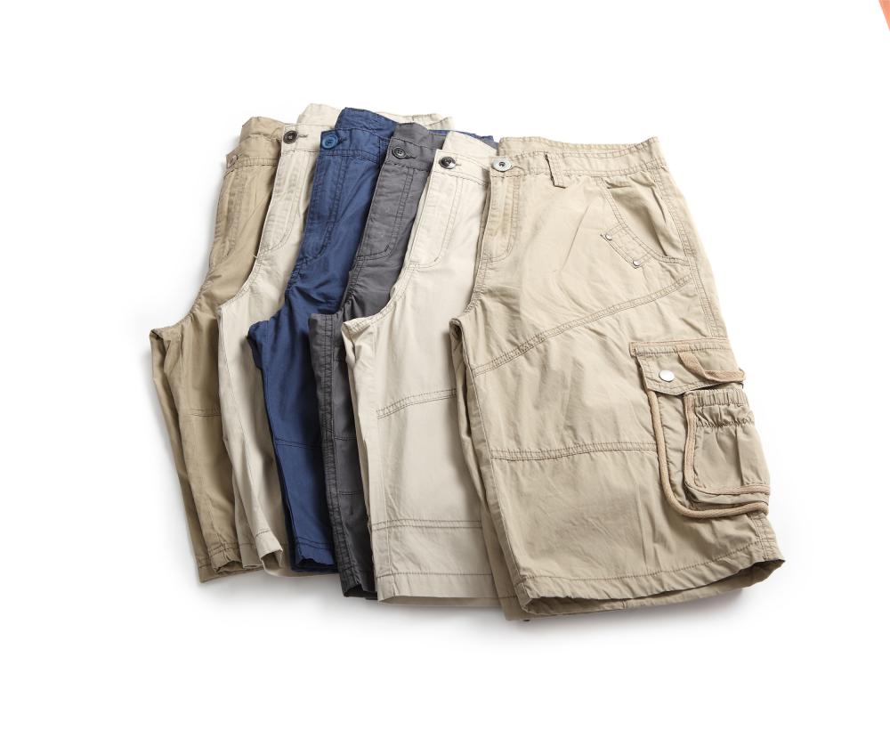 men's garment washed shorts