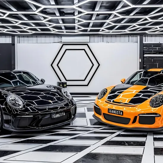 Factory Direct Sale: Hexagonal LED Workshop & Commercial Lighting Systems for Garage and Houses