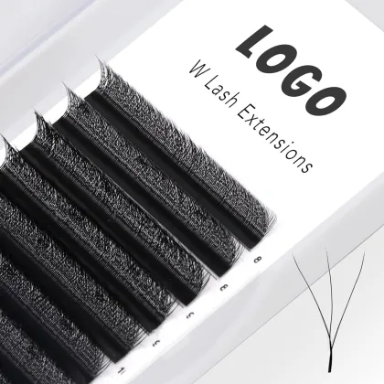 Yunhai Customized WW Shape 3D Effect Clover Lashes: Fluffy Individual Eyelash Extensions
