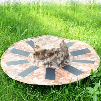 Flexible Solar Hat for Charging Cell Phones and Intercoms