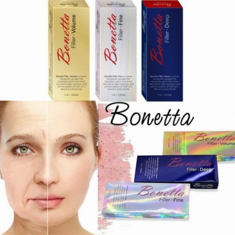 BONETTAS Hyaluronic Acid 24 мг/мл тонкий глубокий объем 1,1 мл*2 Syrings Lip Facical Inject