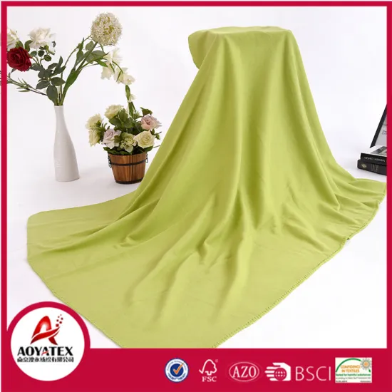 promotion high quality antipilling solid polar fleece blankets