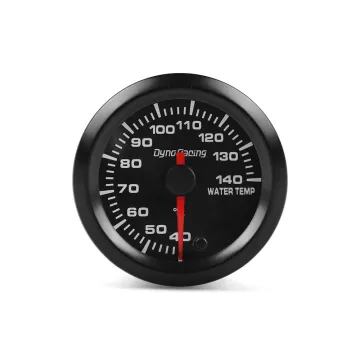 2" 52mm 7 Colors LED Car Water Temp Gauge with Sensor for High Speed Motors - 40-140 Celsius Water Temperature Meter
