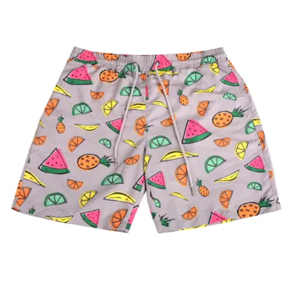 Casual Printed Beach Pants For Men