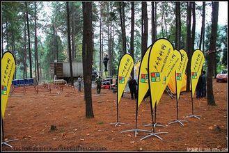 Promotion customized flex silk / cloth / plastic Advertisin