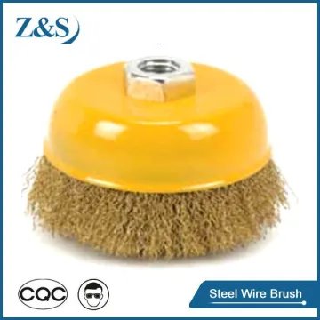 Brass wire cup brushes,Machine with a wire brush,Twist Knot Bowl brushes