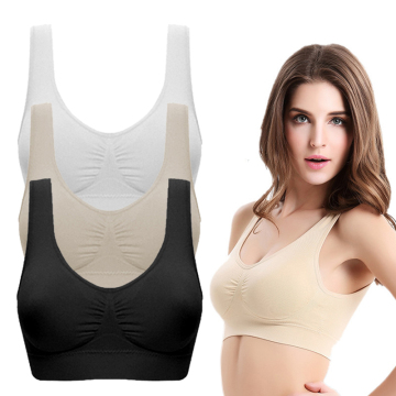 Women's Fitness Seamless Yoga Bralette for Running and Gym with Push-Up