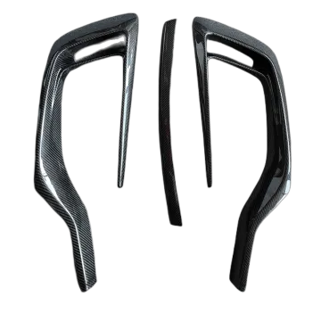 M-style Carbon Fiber Front Bumper Vent Cover and Lip Kit for Maserati Levante