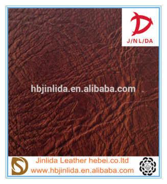 China 100% pvc upper leather for bags and luggage