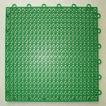 Green Suspended Modular Interlocking Gym Flooring, Indoor Basketball Pp Floor