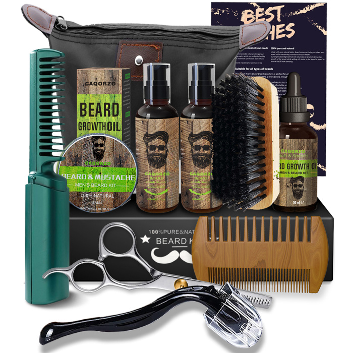 Conjunto de barba masculina de 10 peça