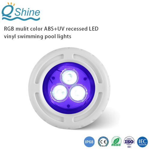 Recessed ABS UV submersible pool led lights
