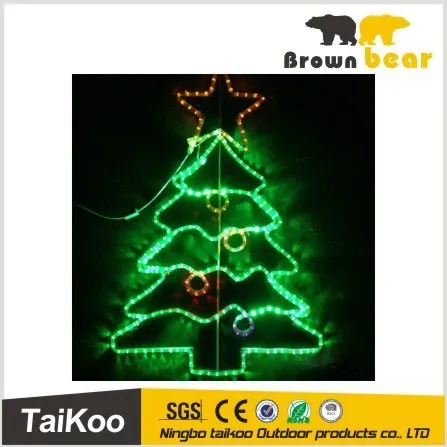 decorative christmas tree rainbow pip light