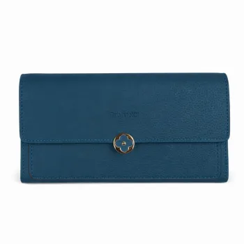 Genuine Leather Long Wallet