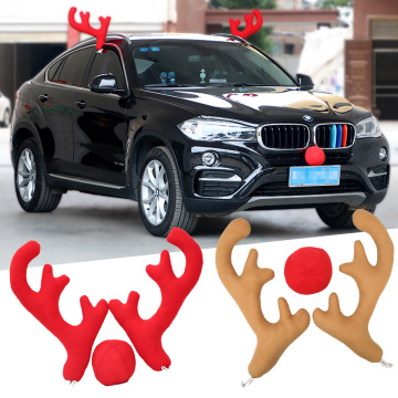car door protector Car christmas decoration Santa Claus car styling Christmas antlers Car window door sills