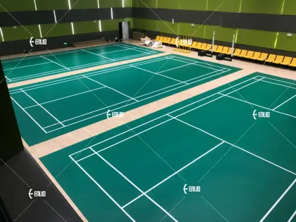Enlio safest, most durable indoor badminton surface