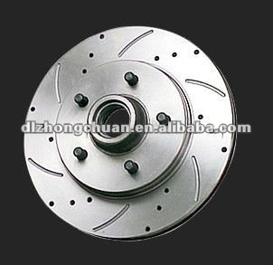 Drilled and slotted brake discs casting and spare parts system accessories