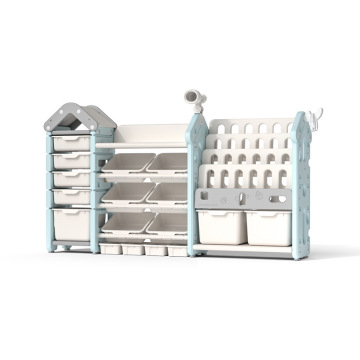 PE/PP Plastic Baby Organizer: Multi-Level Shelving Units with Individual Storage Boxes