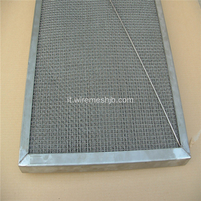 Rete metallica per filtro gas-liquido in acciaio inossidabile