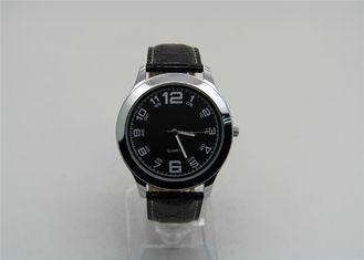 Eco - friendly brass men analog leather quartz watch with c