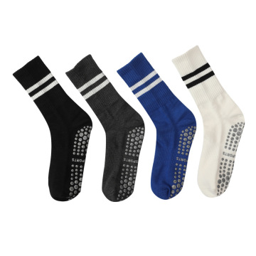 Custom Logo Striped Pilates Socks with Women's Yoga Silicone Grip - Anti-Slip Socks