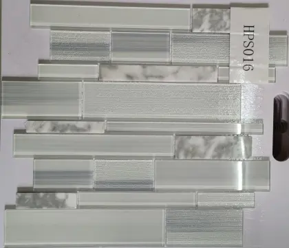 Elida Ceramica white glass mosaic tile