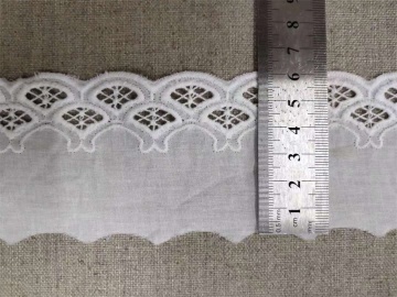White Swiss High Quality Cotton&Nylon Net Lace Trim