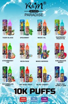 10000puffs Mesh Coil R&M Paradise Disposable Vape Pen