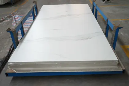 POLISHED ALPINE WHITE sintered stone porcelain slab