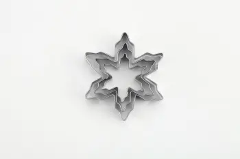 3pcs snowflake shape cookie cutter set