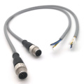 Cable blindado del conector del sensor M12 macho de 5 pines con codificación A