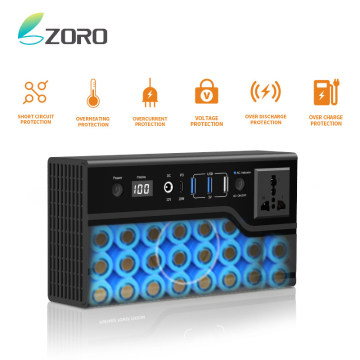Zoro Sıcak Satış: AC220V DC12V Enerji Bankası - Kablosuz şarjlı yüksek kaliteli taşınabilir elektrik santrali
