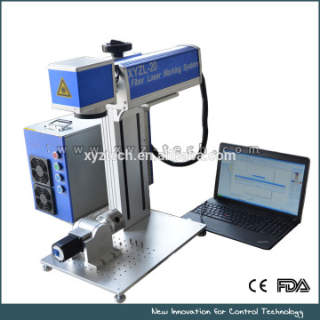 High precision Fiber Laser Marking Machine for plastic translucent keys, electronic components, integrated circuits