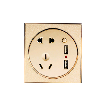 Gorgeous Dual USB Smart Wall Socket for Home - On/Off Control, Acrylic, High-Quality PC Material