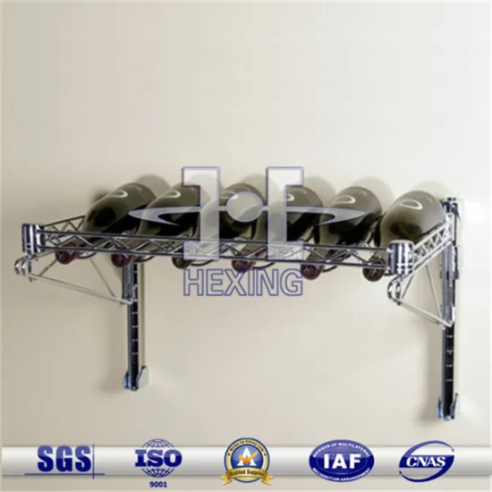 double silver bottle holder chrome wire wine rack