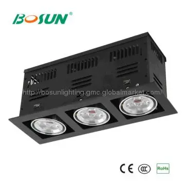 12x3W Rectangle LED Grid Light