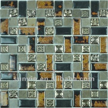 hand made ceramic art mosaico for kitchen room