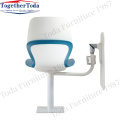 Plastic training chair with writing board