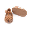 Sandales des filles de bébé en cuir authentique en cuir