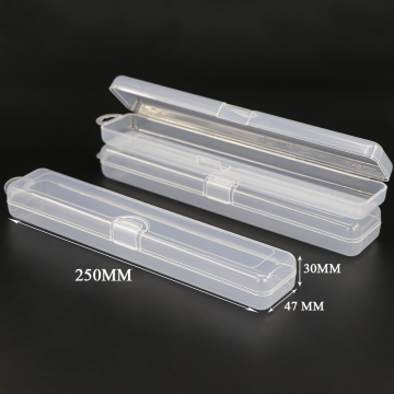 SUNSHING Hot Sell Rectangle Tableware Chopsticks Box For Flatware Clear Plastic Cutlery Gift Box With Hook