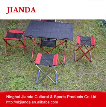 Outdoor Furniture Aluminum Camping Portable mini folding beach chair and table set