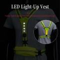 আল্ট্রা-হাই-ভিজিবিলিটি LED স্ট্রেচ ভেস্ট রিফ্লেক্টিভ জ্যাকেট