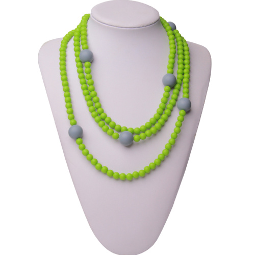 Fashional Mom Wear Silicone Baby Teething Necklace