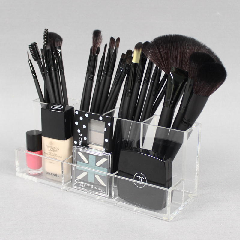 Clear Acrylic Makeup Bursh Storage Holder