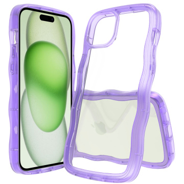การออกแบบแฟชั่นเคส iPhone 15 Plus สีสันสดใสหยิก