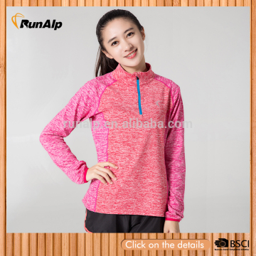 Ladies yoga blouse with rose color