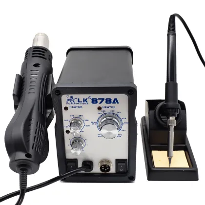 Two-in-One Soldering Station with LK 878A Soldering Irons for Rework
