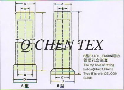 Abs Textile Machine Parts For Simplex Bobbin Textile Machine Box16e